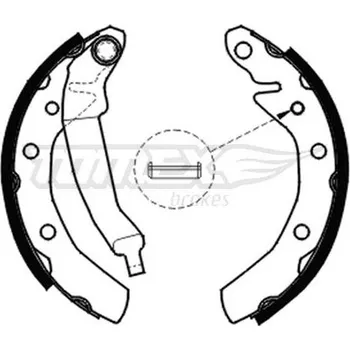Brzdová čelist Sada brzdových čelistí TOMEX TX 20-30