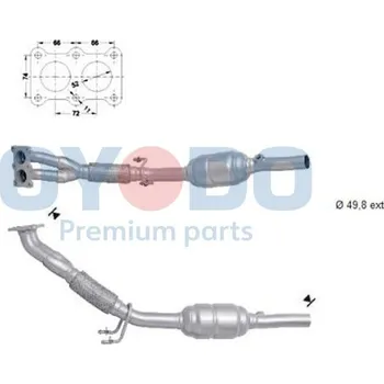 Katalyzátor Katalyzátor OYODO 10N0004-OYO