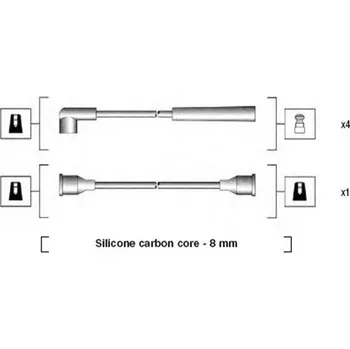 Zapalovací kabel Sada kabelů pro zapalování MAGNETI 941185070768