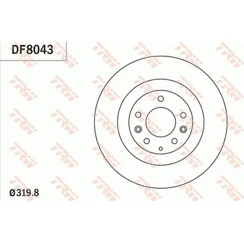 Brzdový kotouč Brzdový kotouč LUCAS DF8043