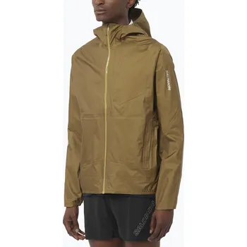 Pánská větrovka Pánská běžecká bunda Salomon Bonatti Waterproof brilliant olive