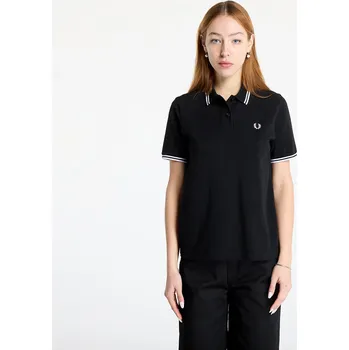 Pánské tričko Tričko FRED PERRY Twin Tipped Polo Shirt Black 40