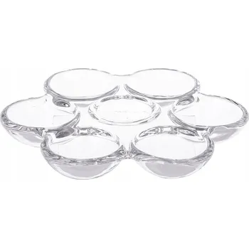 Talíř Skleněný talíř na vejce, elegantní mísa kulatý Altom Design, 17,5 cm