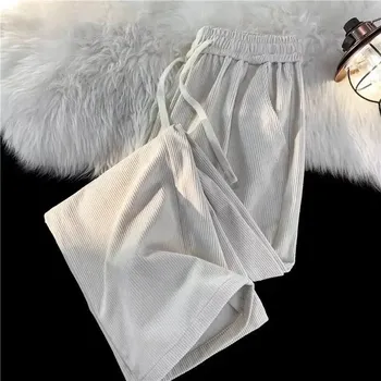 Pánské kalhoty Pánské manšestrové kalhoty ve vintage stylu, rovný střih Velikost: L, Barva (Varianta): K215 [khaki]]