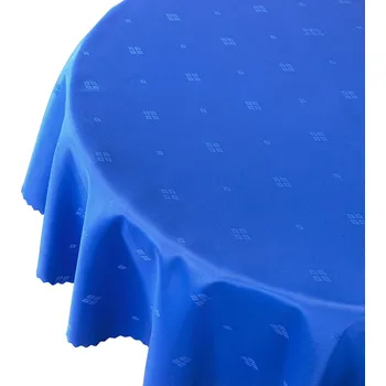 ubrus Obrus proti skvrnám Modrý Kosočtverec Geometrický prům. 150 cm kulatý