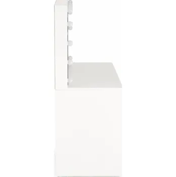 Toaletní stolek HALMAR Toaletní stolek Hollywood XL, bílý, se zrcadlem