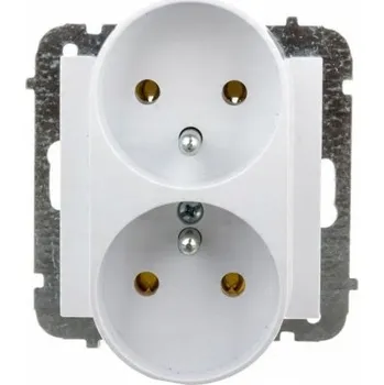Elektrická zásuvka Elektrická Zásuvka Elektro-Plast Nasielsk bílá 1443-10