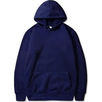 Pánská mikina Unisex mikina s kapsami ve sportovním stylu Velikost: 4XL, Barva (Varianta): Tmavě modrá