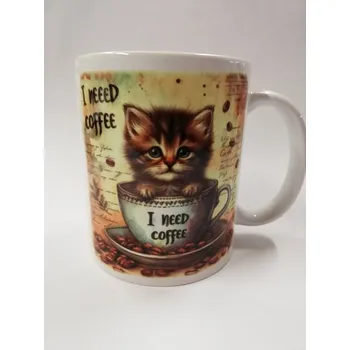 Hrnek s motivem objem 330 ml - Kotě v hrnku - č.1