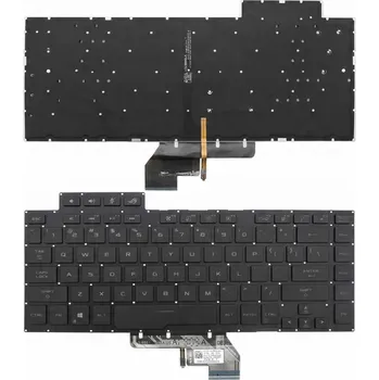 Náhradní klávesnice pro notebook KLAWIATURA DO ASUS ROG GX502 LED PCALL pro Asus