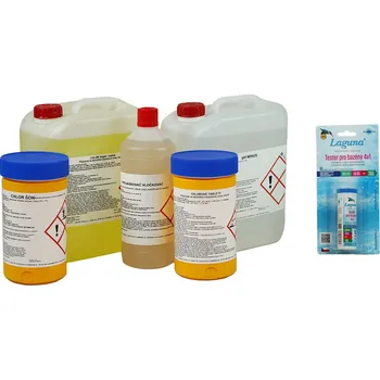 Bazénová chemie Balíček bazénové chemie - 6v1 - M (do 15 kubíků)