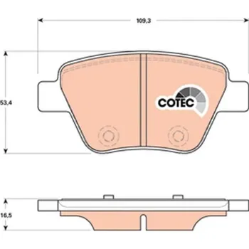 Brzdová destička Sada brzdových destiček, kotoučová brzda LUCAS GDB1841