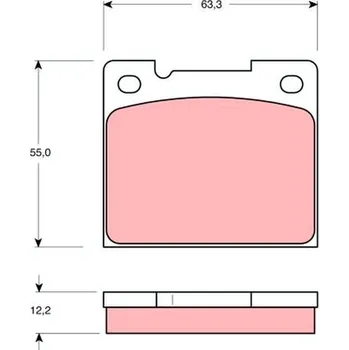 Brzdová destička Sada brzdových destiček, kotoučová brzda LUCAS GDB1066