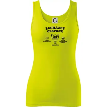 Zacházet opatrně 85 - Dámské tílko - S ( Limetková )