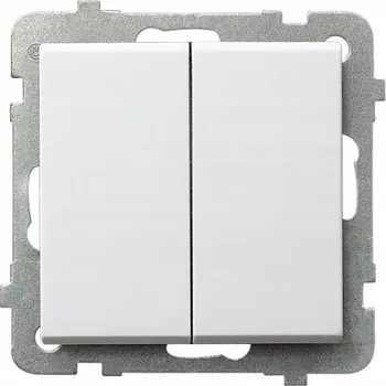 vypínač Křížový vypínač Klasik Ospel bílý ŁP-19R/M\/00