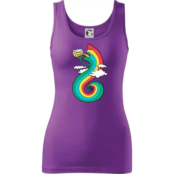 Piju jako duha (Pecka design) - Dámské tílko - XS ( Fialová )