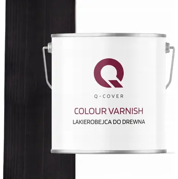 Lak na dřevo Lazurovací lak Q-COVER 5 l černá satén