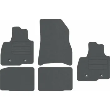 autokoberec Velurové autokoberce Edecor, sada 5 kusů