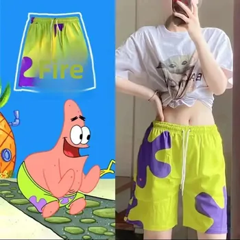 Pánské kraťasy Pánské plážové šortky – volný letní střih s potiskem Barva: Barevná, Velikost: XL