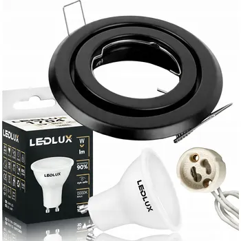 Stropní zapuštěné svítidlo LEDLUX 1,5 W G10 černé