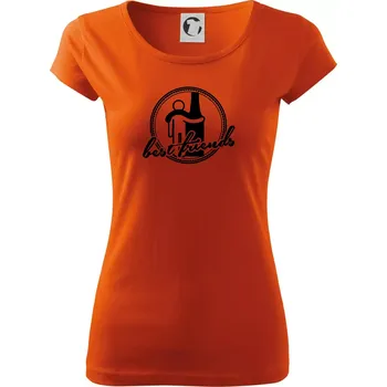 Dámské tričko Best friends pivo - Dámské triko Pure - XS ( Oranžová )