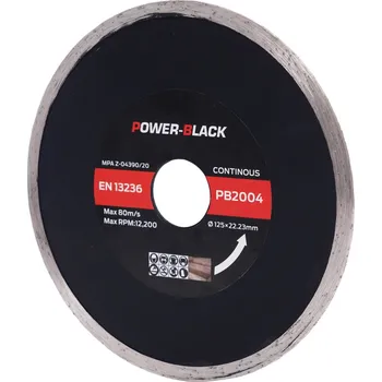Brusný kotouč Diamantový řezný kotouč na beton 125mm, POWER-BLACK PB2004