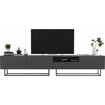 Komoda TV stolek Industriální komoda Loft grafit 240 cm