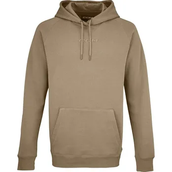 Mikina CCM Core Pullower Hoodie Sand Youth Barva: Sand béžová, Velikost: Youth L ( 150cm )