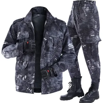 Maskáčový pracovní oblek s výztuží unisex Velikost: L, Barva (Varianta): Barevná 2