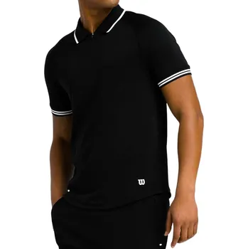 Pánské tričko Pánské tričko Wilson M Players Seamless Polo 2.0 Black XL