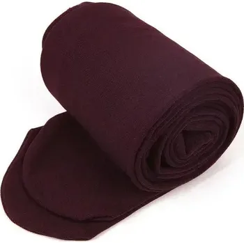 Dámské legíny Zimní zateplené legíny s vysokým pasem – sametové a elastické Barva: Vínová, Velikost: ONE SIZE