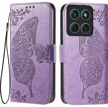 Pouzdro na mobilní telefon Pouzdro s klopou Erbord pro Motorola Moto G86 fialové