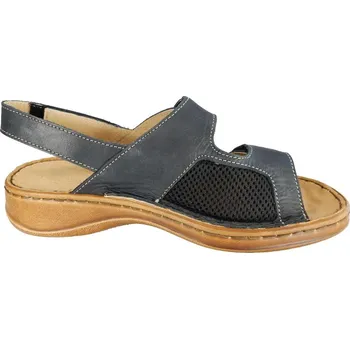 Dámské sandále 6013/I/H - 100 černé zdravotní sandály na halluxy, na vbočené palce 40