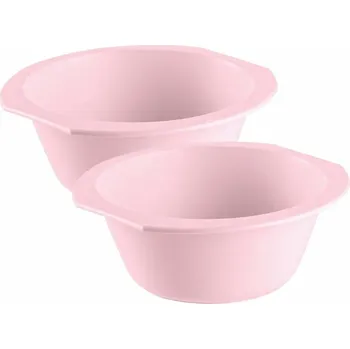 MTM Plastová MALÁ miska sada 2 kusů Ø 15,5 cm výška 6 cm RŮŽOVÁ