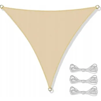 Stínicí technika Sluneční plachta Zahradní Slunečník Markýza Stín 3 x 3 x 3 m Písek