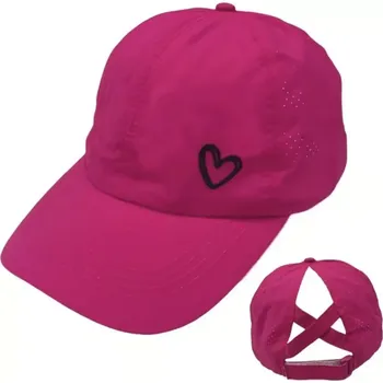 Kšiltovka Letní kšiltovka s otvorem pro culík - RŮŽOVÁ (Značka: EDIKO)