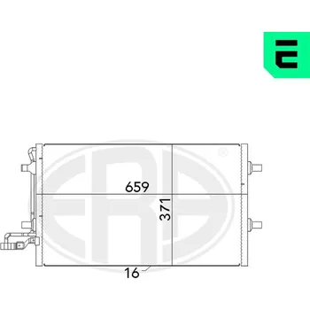 Výparník klimatizace Kondenzátor, klimatizace ERA 667040