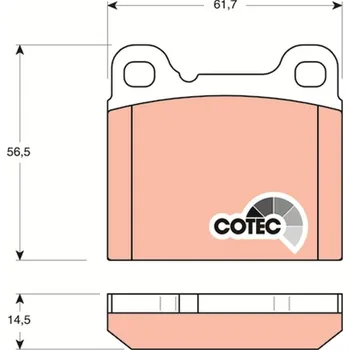Brzdová destička Sada brzdových destiček, kotoučová brzda LUCAS GDB1160