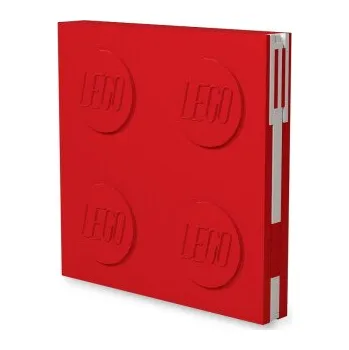 Zápisník LEGO Zápisník s gelovým perem jako klipem - červený