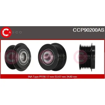 Alternátor Řemenice, generátor CASCO CCP90200AS