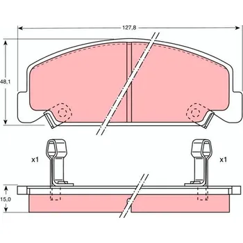 Brzdová destička Sada brzdových destiček, kotoučová brzda LUCAS GDB764