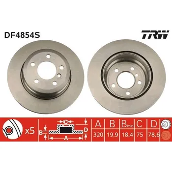 Brzdový kotouč Brzdový kotouč LUCAS DF4854S