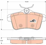 Sada brzdových destiček, kotoučová brzda LUCAS GDB1828