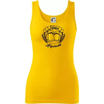 Dámské tričko Výčepní legenda - Dámské tílko - S ( Žlutá )