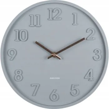 Hodiny Nástěnné hodiny moderní do obýváku, kuchyně šedé CALMA