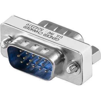 Datové redukce Akyga adaptér D-SUB (15-pin)-M /D-SUB (15-pin)-M/stríbrná
