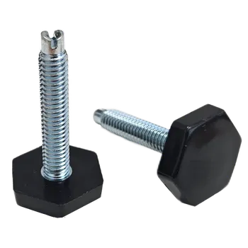 Stavitelný kluzák M8x44mm, plast 29x26x7mm(šestihran), černá