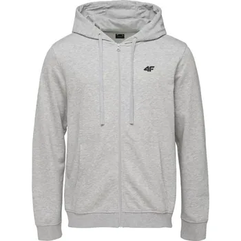 Pánská mikina Pánská mikina 4F SWEATSHIRT FULL ZIP XL Šedá, Černá