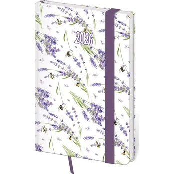 Diář Diář týdenní kapesní A6 Vario Lavender