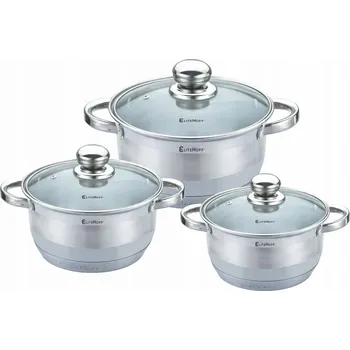 Hrnec Sada hrnců Edel HOFF premium nerezová ocel 6 ks.